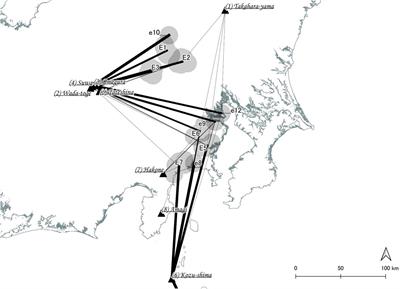 Tipping points of ancient Japanese Jomon trade networks from social network analyses of obsidian artifacts